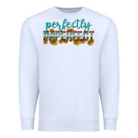 White perfectly imperfect Premium Sweatshirt - texasbilliewilder