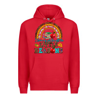 Red i love my job for all the little reasons Premium Hoodie - AdoDesignShop