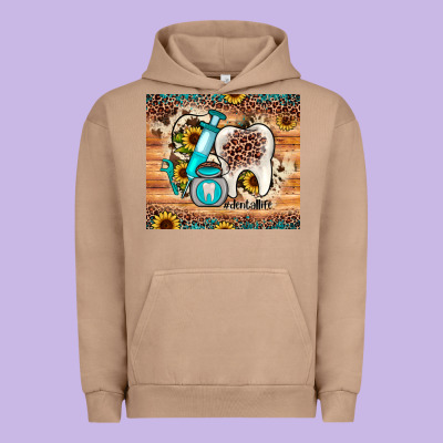 Dental Sunflower Urban Hoodie Designed By Jahusdesignshop