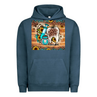Pigment Midnight Navy dental sunflower Urban Hoodie - JahusDesignShop