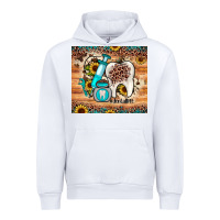 White dental sunflower Urban Hoodie - JahusDesignShop