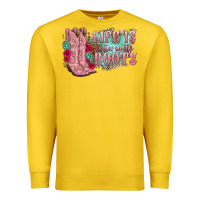 Lemon life is better in the boots Premium Sweatshirt - texasbilliewilder