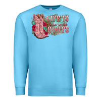 Ocean Blue life is better in the boots Premium Sweatshirt - texasbilliewilder
