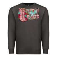 Smoke life is better in the boots Premium Sweatshirt - texasbilliewilder