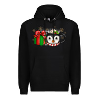 Black Christmas penguin coffee Premium Hoodie - JahusDesignShop