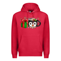 Cardinal Christmas penguin coffee Premium Hoodie - JahusDesignShop