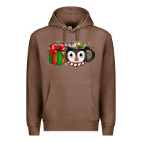 Chestnut Christmas penguin coffee Premium Hoodie - JahusDesignShop