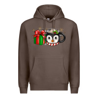 Coffee Christmas penguin coffee Premium Hoodie - JahusDesignShop