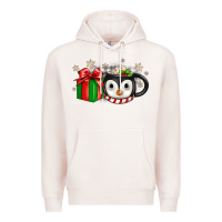 Pale Pink Christmas penguin coffee Premium Hoodie - JahusDesignShop