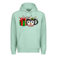 Seafoam Christmas penguin coffee Premium Hoodie - JahusDesignShop