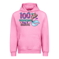 Fuchsia Pink 100 mermazing days of school Urban Hoodie - Artiststas