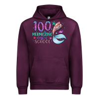 Mauve Wine 100 mermazing days of school Urban Hoodie - Artiststas