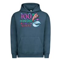 Pigment Midnight Navy 100 mermazing days of school Urban Hoodie - Artiststas