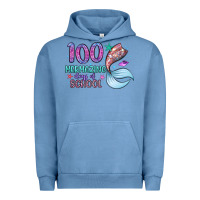Pigment Pebble Blue 100 mermazing days of school Urban Hoodie - Artiststas