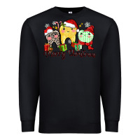 Black merry christmas tooth Premium Sweatshirt - Zillion Design Studio