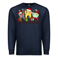 Navy merry christmas tooth Premium Sweatshirt - Zillion Design Studio