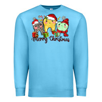 Ocean Blue merry christmas tooth Premium Sweatshirt - Zillion Design Studio
