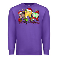 Purple merry christmas tooth Premium Sweatshirt - Zillion Design Studio