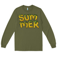 Army Green summer pineapple Long Sleeve Tee - BarkalooDesign