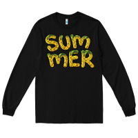 Black summer pineapple Long Sleeve Tee - BarkalooDesign