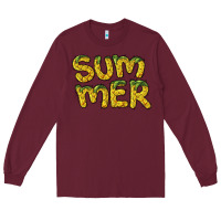 Burgundy summer pineapple Long Sleeve Tee - BarkalooDesign