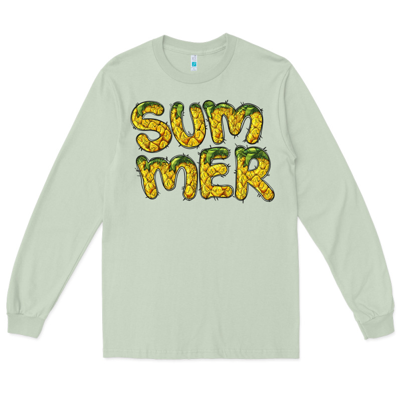 Summer Pineapple Long Sleeve Tee by BarkalooDesign | Teevron
