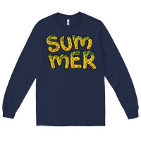 Navy summer pineapple Long Sleeve Tee - BarkalooDesign