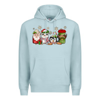 Blue Mist Christmas coffee Premium Hoodie - JahusDesignShop