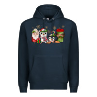 Navy Christmas coffee Premium Hoodie - JahusDesignShop