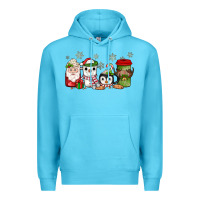 Ocean Blue Christmas coffee Premium Hoodie - JahusDesignShop