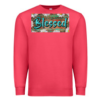 Cardinal Blessed With Daisy And Leopard Premium Sweatshirt - RanaPortraitStore