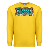 Lemon Blessed With Daisy And Leopard Premium Sweatshirt - RanaPortraitStore