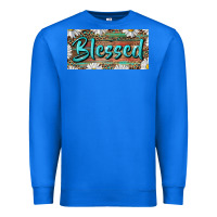 True Royal Blessed With Daisy And Leopard Premium Sweatshirt - RanaPortraitStore