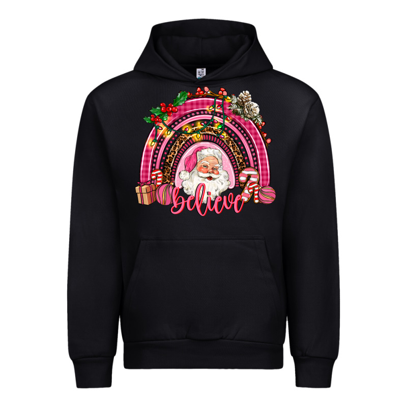 Pink Christmas Believe  Rainbow Urban Hoodie by AdoDesignShop | Teevron