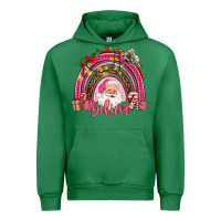 Emerald pink christmas believe  rainbow Urban Hoodie - AdoDesignShop