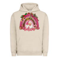 Pigment French Oak pink christmas believe  rainbow Urban Hoodie - AdoDesignShop