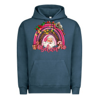 Pigment Midnight Navy pink christmas believe  rainbow Urban Hoodie - AdoDesignShop