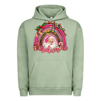 Pigment Oil Green pink christmas believe  rainbow Urban Hoodie - AdoDesignShop