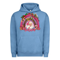 Pigment Pebble Blue pink christmas believe  rainbow Urban Hoodie - AdoDesignShop