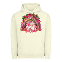 Pigment Pistachio pink christmas believe  rainbow Urban Hoodie - AdoDesignShop