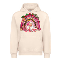 Sandshell pink christmas believe  rainbow Urban Hoodie - AdoDesignShop