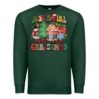 Sports Green just a girl who loves christmas Premium Sweatshirt - Zillion Design Studio
