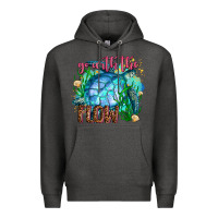 Charcoal Heather go with the flow Premium Hoodie - AdoDesignShop