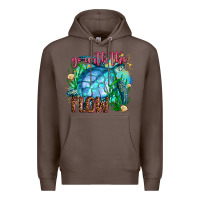 Coffee go with the flow Premium Hoodie - AdoDesignShop