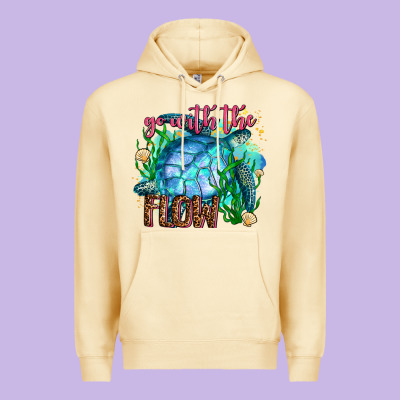 Go With The Flow Premium Hoodie Designed By Adodesignshop