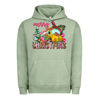 Pigment Oil Green merry christmas Urban Hoodie - AdoDesignShop