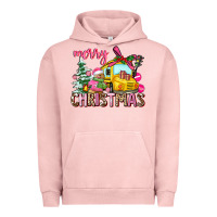 Pigment Salmon merry christmas Urban Hoodie - AdoDesignShop