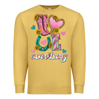 Antique Gold love western cowboy Premium Sweatshirt - texasbilliewilder