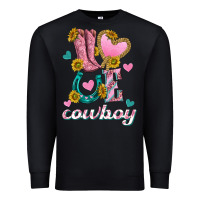 Black love western cowboy Premium Sweatshirt - texasbilliewilder