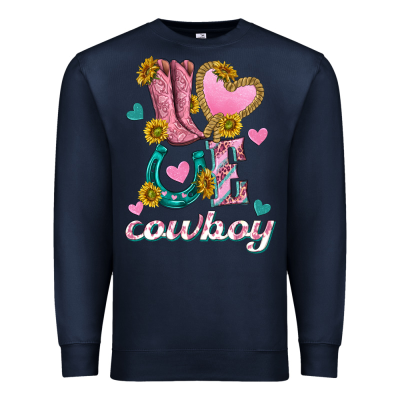 Love Western Cowboy Premium Sweatshirt by texasbilliewilder | Teevron